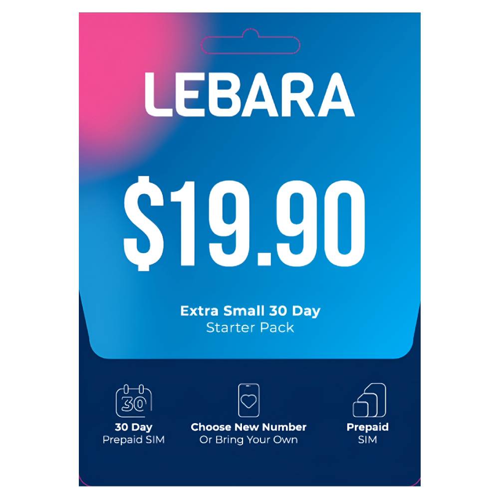 Lebara $19.90 Prepaid Eco SIM Card - Pop Phones, Australia
