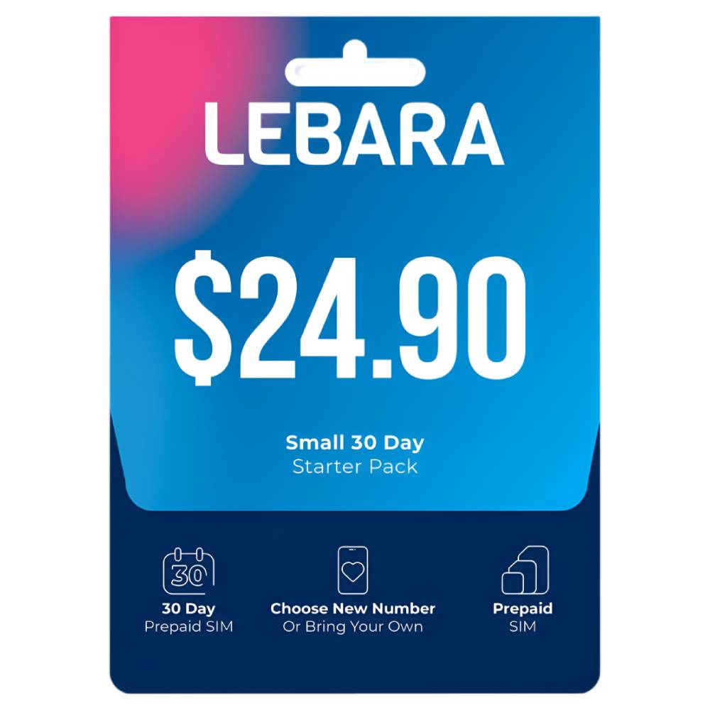 Lebara $24.90 SIM Starter Kit - Pop Phones, Australia