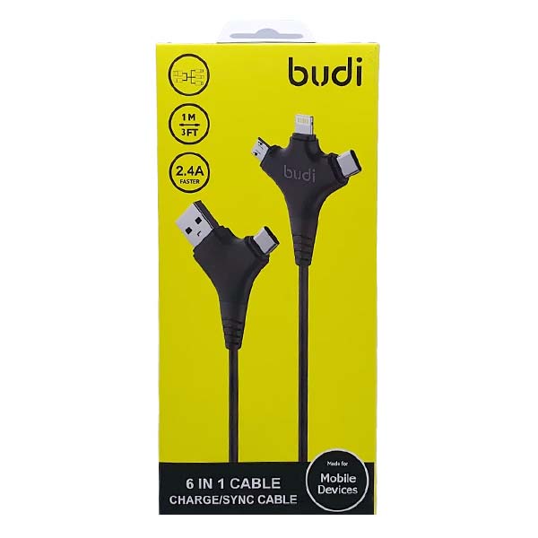 Budi 6 in 1 Cable 1M