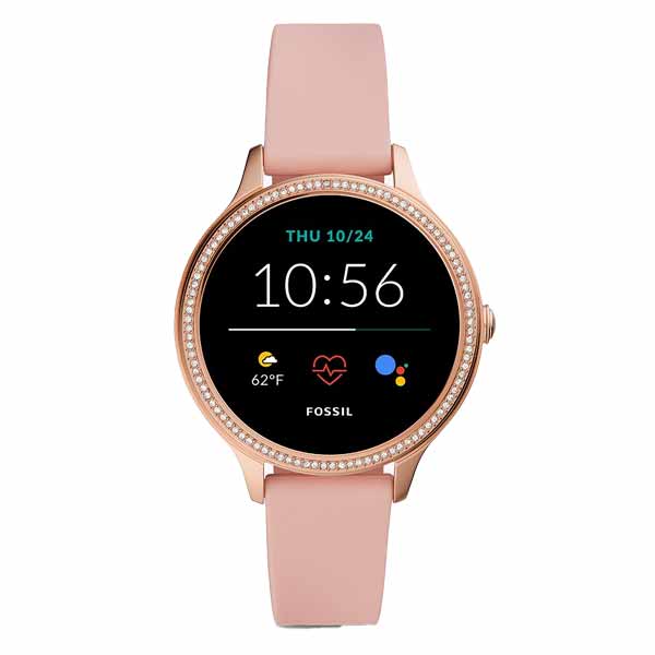 Fossil Gen 5E Smartwatch Blush Silicone (FTW6066) - POP Phones, Australia