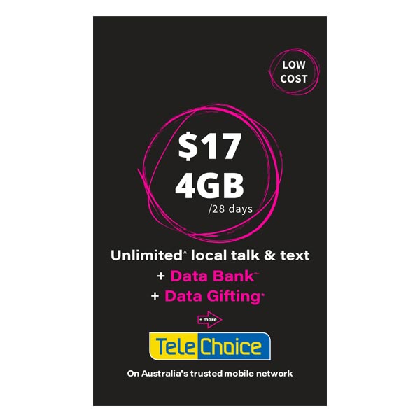 TeleChoice $17 Prepaid SIM