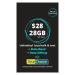 TeleChoice $28 Prepaid SIM