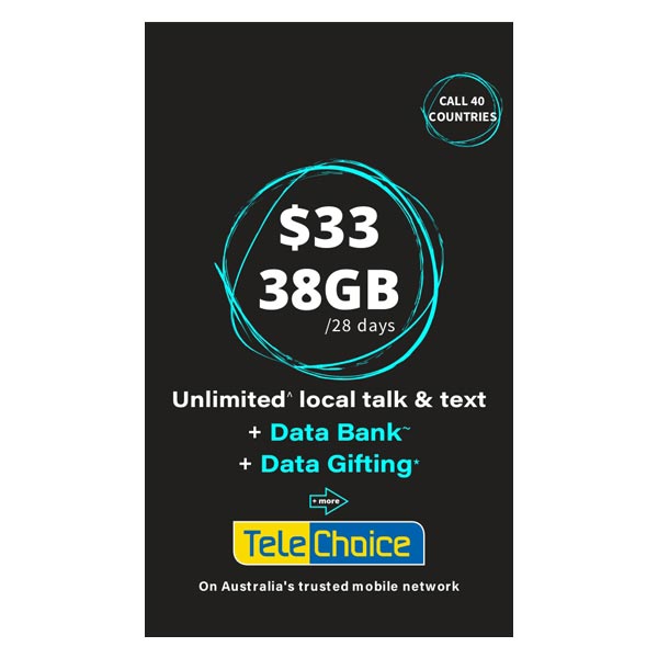 TeleChoice $33 Prepaid SIM