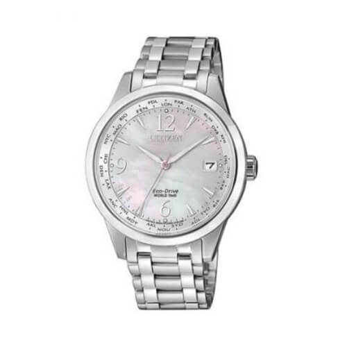 Citizen Ladies Eco-Drive Calender Silver Watch (FC8001-87D)