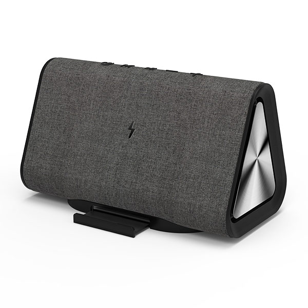 DistraKted Wedge Bluetooth Speaker & Wireless Charging Stand Charcoal - POP Phones, Australia
