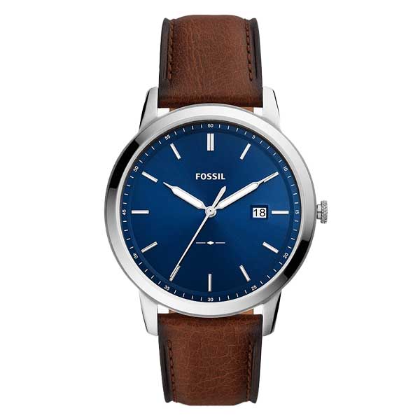 Buy Fossil The Minimalist Solar-Powered Luggage Eco Leather Watch ...