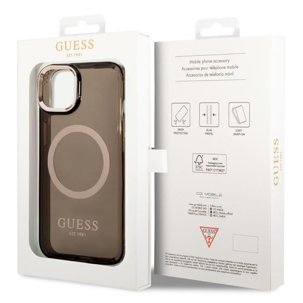 GUESS Ring Edition (Suits iPhone 14 series) - Translucent Black