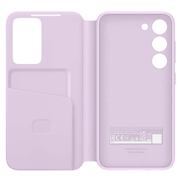 Samsung Smart Clear View Wallet Cover Case (Suits Galaxy S23/S23+) - Lilac