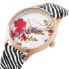 Ted Baker Belgravia Ladies Watch with White Dial and Black and White Leather Strap (BKPBGS011)
