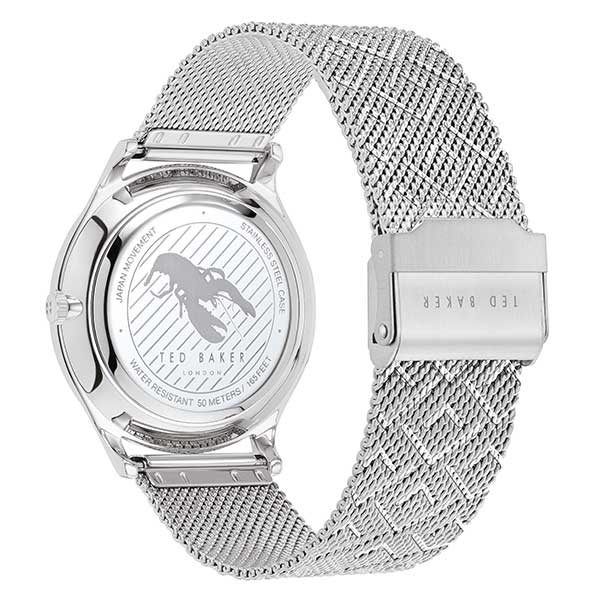 Ted Baker Manhatt Silver Mesh Watch (BKPMHS001)