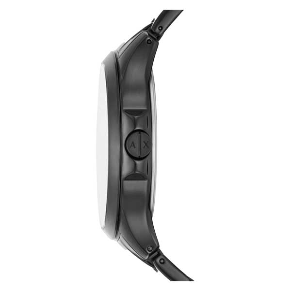 Armani Exchange Automatic Quartz Three-Hand Date Black Stainless Steel Men's Watch (AX2444)