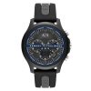 Armani Exchange Chronograph Black and Gray Silicone Men's Watch (AX2447)