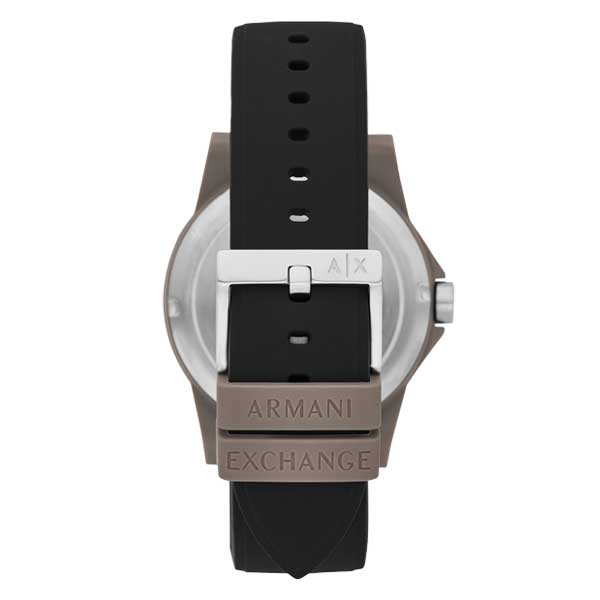 Armani Exchange Three-Hand Black Silicone Men's Watch (AX2526)