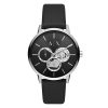 Armani Exchange Multifunction Black Leather Men's Watch (AX2745)