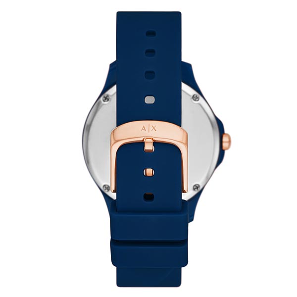 Armani Exchange Three-Hand Blue Silicone Watch Women's Watch (AX5266)