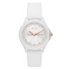 Armani Exchange Three-Hand White Silicone Women's Watch (AX5268)