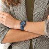 Fossil FB-01 Three-Hand Blue Ceramic Women's Watch (CE1125)