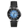 Fossil Fossil Blue Three-Hand Date Black Eco Leather Men's Watch (FS5960)