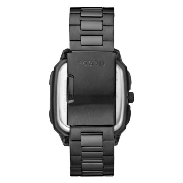 Fossil Inscription Automatic Black Stainless Steel Men's Watch (ME3238)