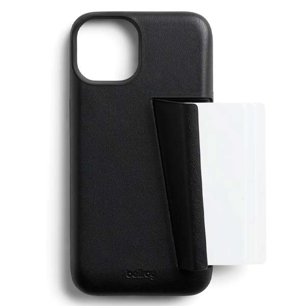 Bellroy 3-Card Leather Phone Case (Suits iPhone 14 Pro/14 Pro Max) - Black