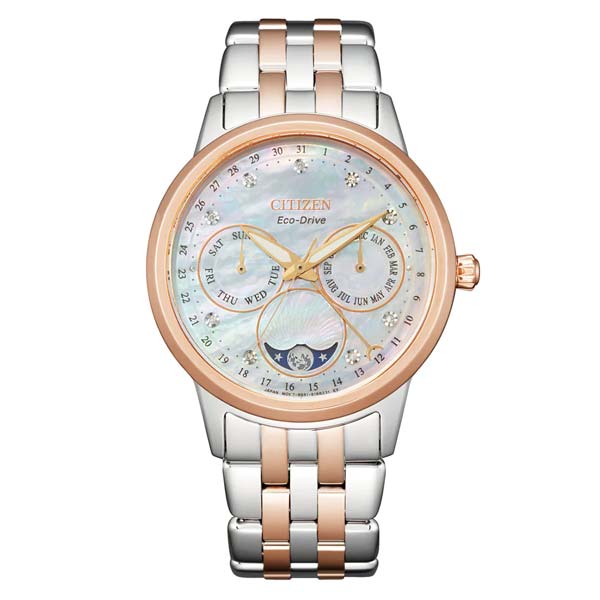Citizen Eco Drive Moon Phase Womens Watch (FD0006-56D)