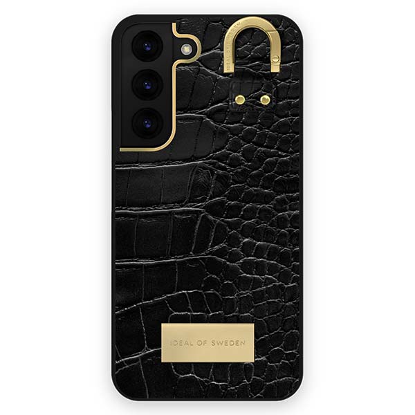 Ideal of Sweden Black Croco Case (Suits Samsung Galaxy S22/S22 Plus)