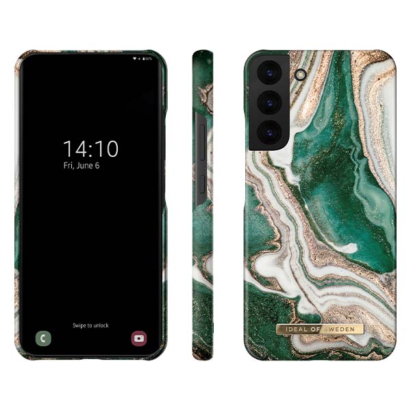 Ideal of Sweden Golden Jade Marble Case (Suits Samsung Galaxy S22 Plus)