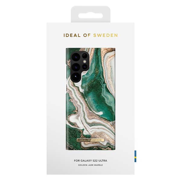 Ideal of Sweden Golden Jade Marble Case (Suits Samsung Galaxy S22 Ultra)