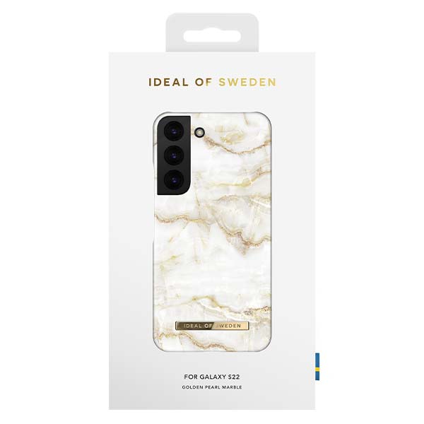 Ideal of Sweden Golden Pearl Marble Case (Suits Samsung Galaxy S22 Plus)