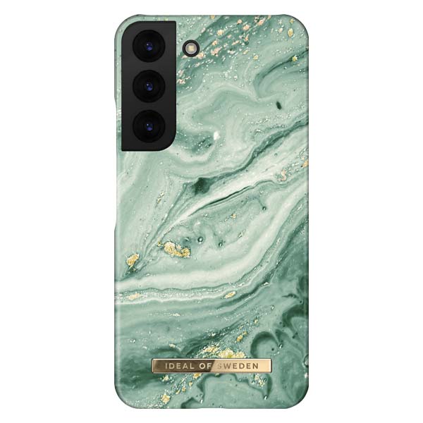 Ideal of Sweden Mint Swirl Marble Case (Suits Samsung Galaxy S22/S22 Plus)