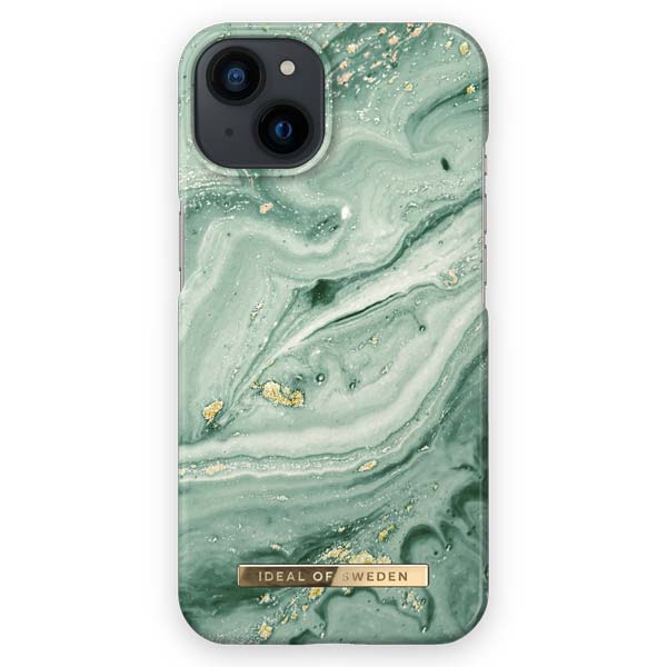 Ideal of Sweden Mint Swirl Marble Case (Suits iPhone 14/14 Plus)