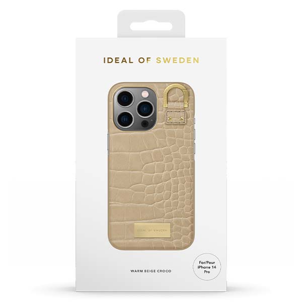 Ideal of Sweden Warm Beige Croco Case (Suits iPhone 14 Pro-14 Pro Max)