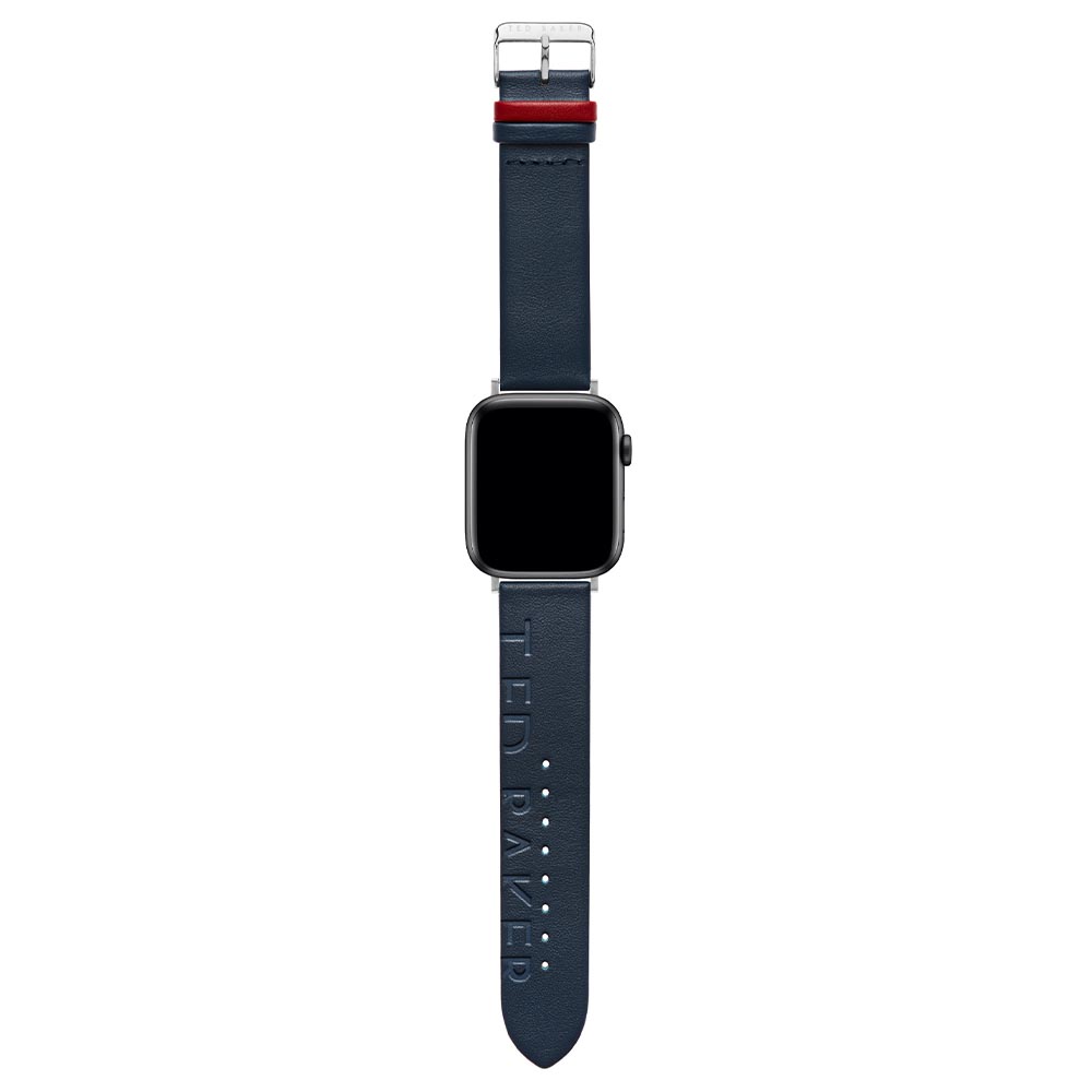 Ted-Baker-Ted-Logo-Leather-Apple-Watch-Strap-42-44 MM-BKS42F120-Blue-1