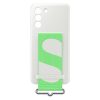 Samsung Galaxy S21 FE Silicone Cover with Strap - White