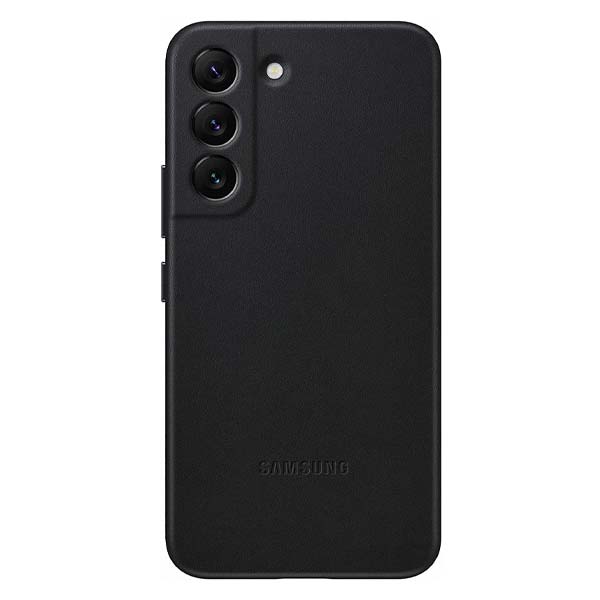 Samsung Leather Cover (Suits Galaxy S22) - Black