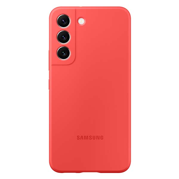 Samsung Silicone Cover (Suits Galaxy S22/S22+) - Glow Red