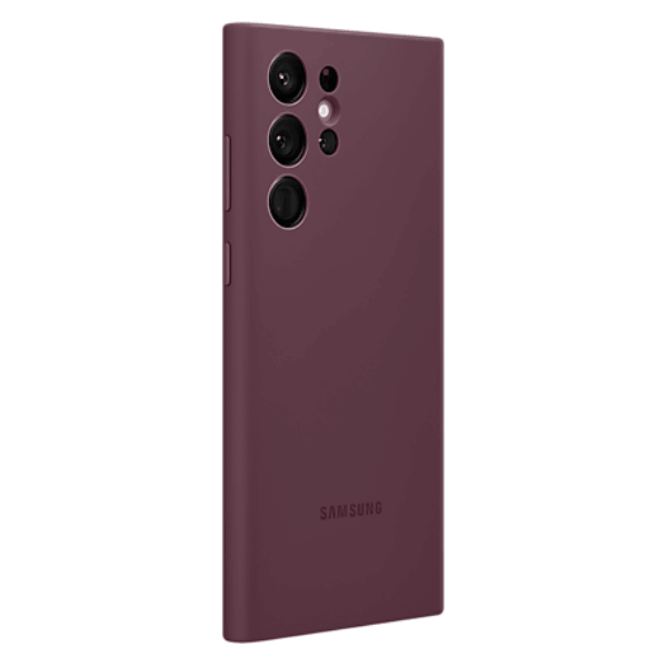 Samsung Silicone Cover (Suits Galaxy S22 Ultra) - Burgundy