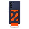Samsung Silicone Cover with Strap (Suits Galaxy S22) - Navy