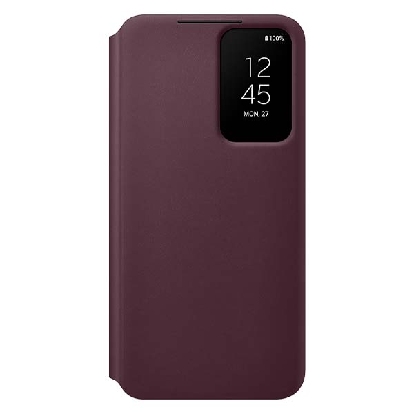 Samsung Smart Clear View Cover (Suits Galaxy S22) - Burgundy