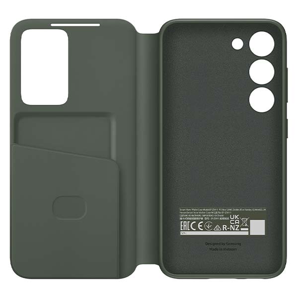 Samsung Smart Clear View Wallet Cover Case (Suits Galaxy S23/S23+) - Khaki