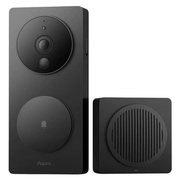 Aqara Smart Video Doorbell G4 with Chime - Black