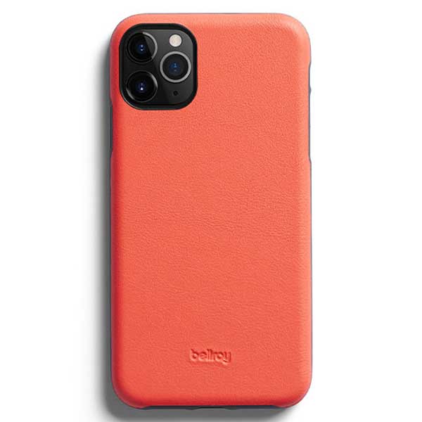 Bellroy Premium Slim Leather Case iPhone 12 Pro Max - Coral