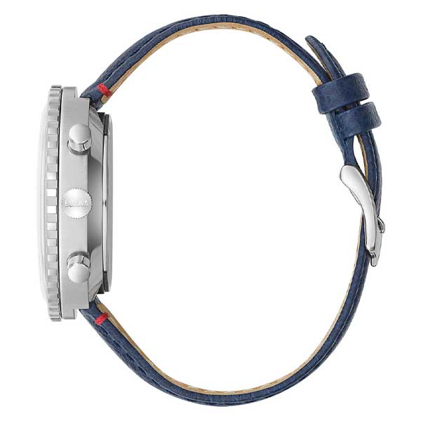 Bulova Blue Dial Leather Strap Chronograph C Men's Watch (96A283)