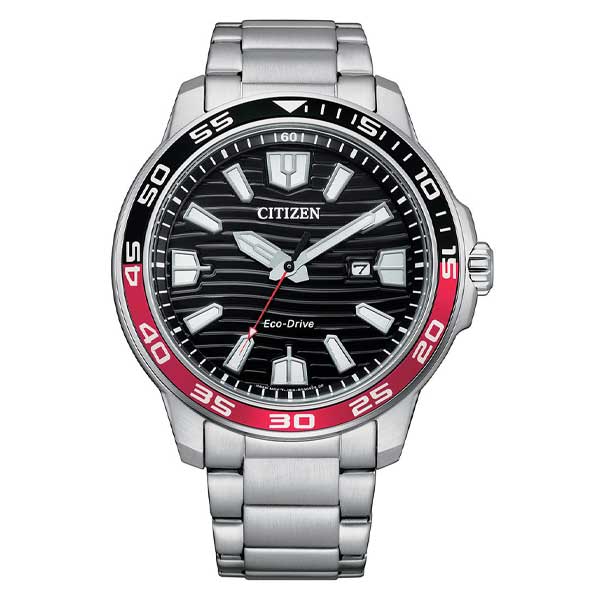 Citizen Eco-Drive Black Dial Stainless Steel Men's Watch (AW1527-86E)