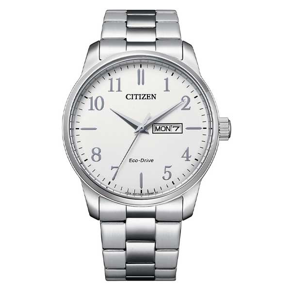 Citizen Eco-Drive White Dial Stainless Steel Men's Watch (BM8550-81A)