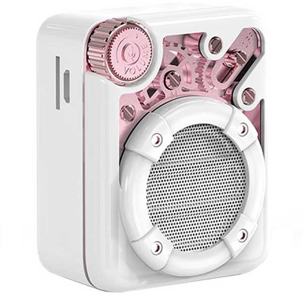 Divoom Espresso Portable Compact Wireless Bluetooth Speaker - White