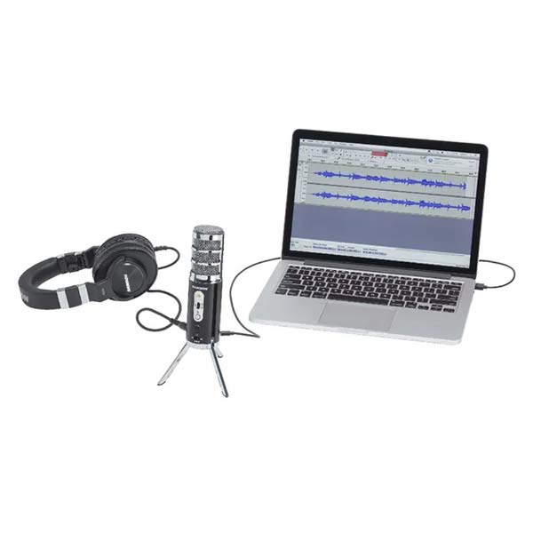 Samson Satellite USB and iOS Broadcast Microphone - Silver