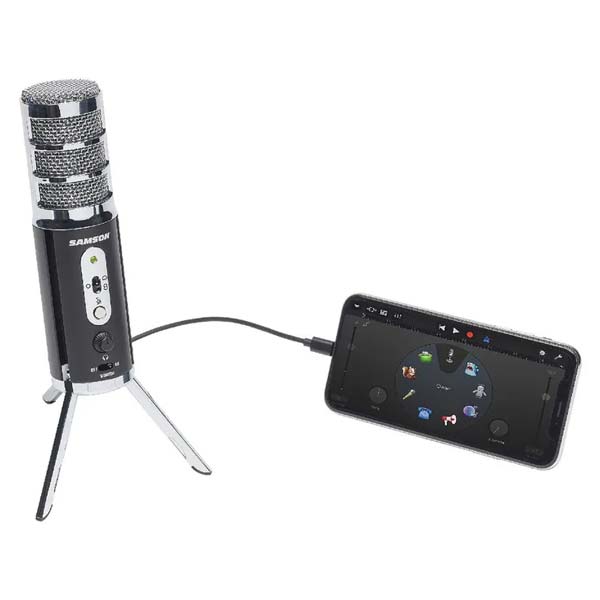 Samson Satellite USB and iOS Broadcast Microphone - Silver