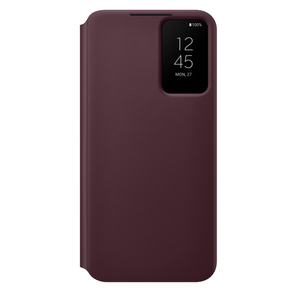 Samsung Smart Clear View Cover (Suits Galaxy S22+) - Burgundy