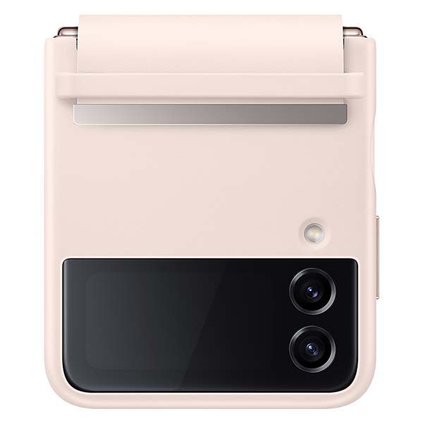 Samsung Flap Leather Cover (Suits Galaxy Z Flip4) - Peach
